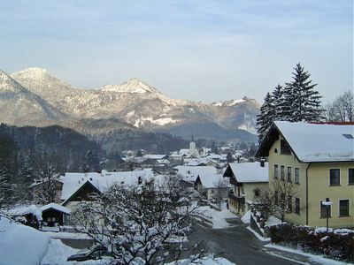 Winteraussicht vom Balkon