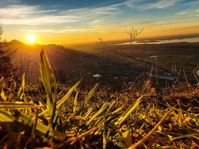 Sonnenuntergang auf dem Berg