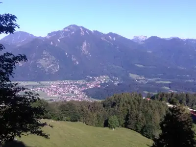 Blick ins Tal von der Staffenalm aus