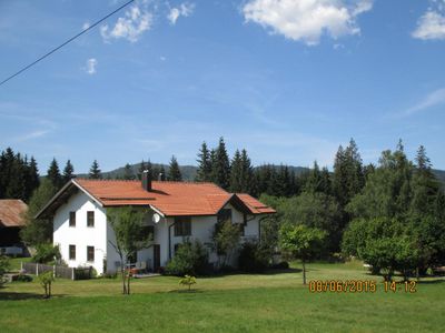 Haus mit Blick nach