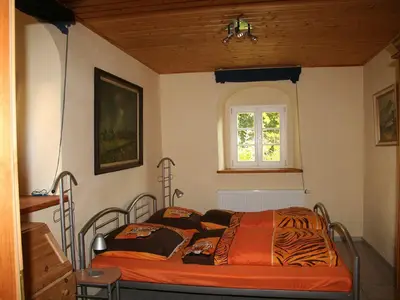 Schlafbereich. Blick ins Schlafzimmer