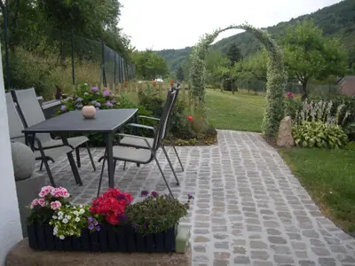Garten. Essbereich im Garten