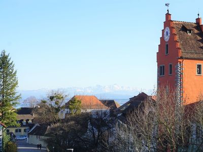 Blick von der Dachterrasse mit Obertor und Säntis