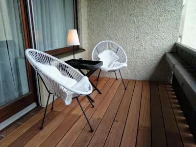 Balkon. kuschelige Sitzecke