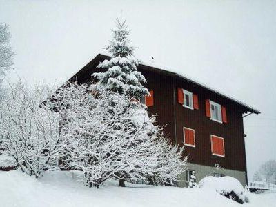 Haus im Winter