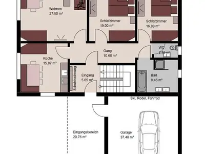 Ferienwohnung für 9 Personen (110 m²) in Mellau 6/10