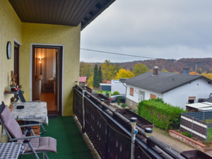 Balkon mit Blick zum Naherholungsgebiet Itzenblitz