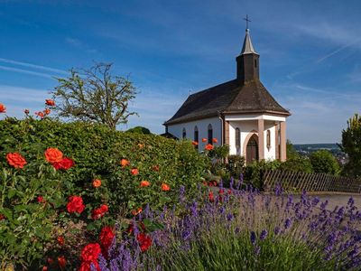 Rosengaren mit Kapelle