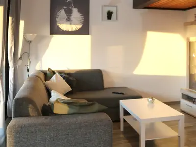 Wohnzimmer - Ferienhaus Henneseeblick