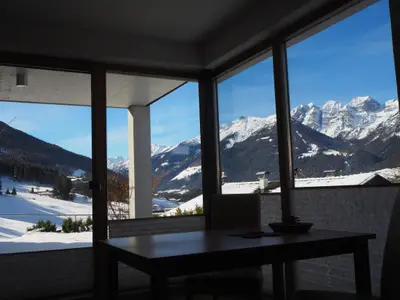 Glücksplatzl Mieders Ausblick vom Sofa