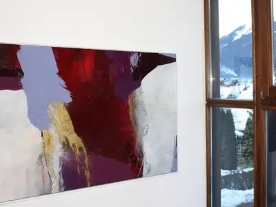 Stiegenaufgang zu den Appartements