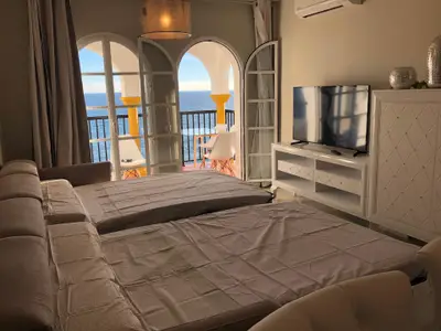 Essbereich. Schlafsofa Blick