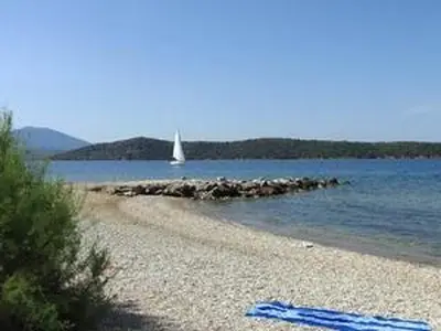 Die Bucht direkt vor dem Haus