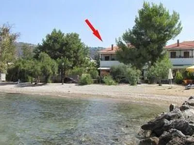 Die Bucht direkt vor dem Haus