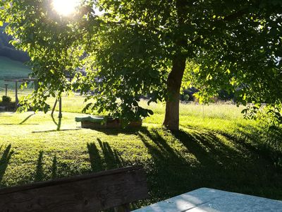 Peteradam-Hof Sonnenaufgang von Terrasse