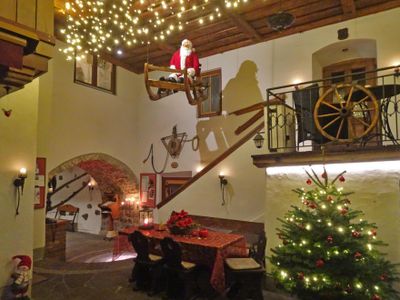 Santa Claus im Anflug am Staudacher Hof