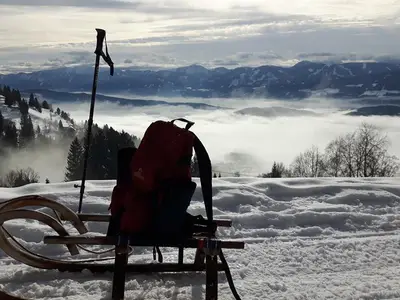 Rodeln mit Traumblick