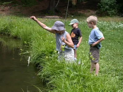 ++Anglerglück am Teich