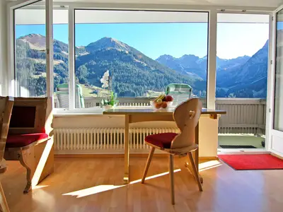 Gipfelblick Wohnzimmer Ausblick