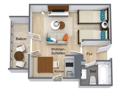 Ferienwohnung für 2 Personen (36 m²) in Mittenwald 10/10