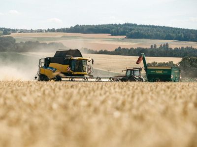 Getreideernte im Vogtland