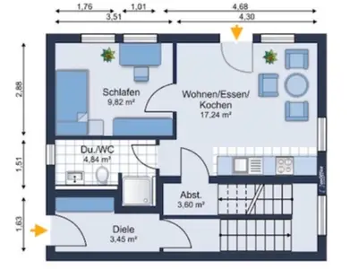 Grundriss Ferienwohnung "Am Seeufer III"