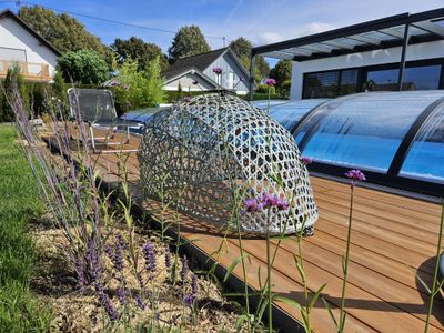 Terrasse am Pool