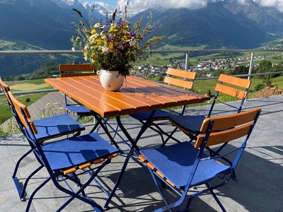 Ferienwohnung Schwalbennest - Terrasse