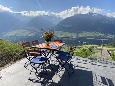 Ferienwohnung Schwalbennest - Terrasse