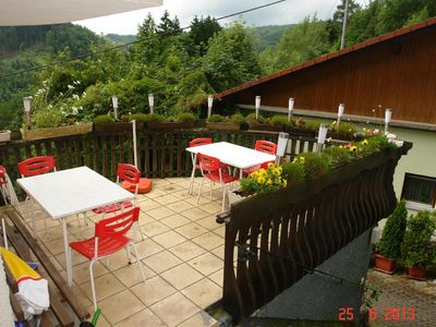 Terrasse vor dem Hauseingang