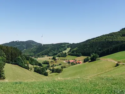 Jungbauernhof - Blick von Landwassereck