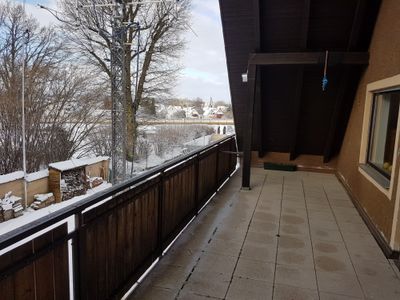 Blick vom Balkon Winter2