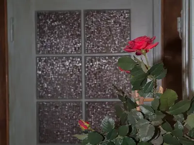 Kachelofen Wohnungseingang