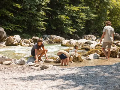 Tiefenbachklamm Familie