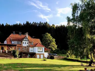Gartenansicht des Hof Grindelborn