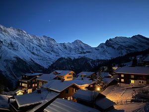 Aussicht vom Balkon bei Abenddämmerung