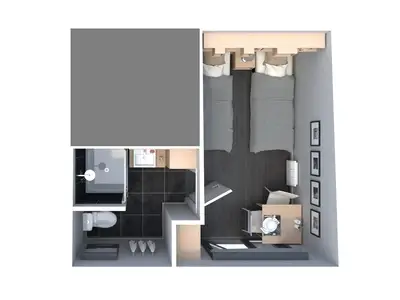 Grundriss Economy Zimmer