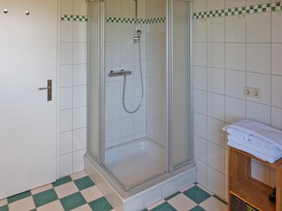 Badezimmer in der Ferienwohnung Bi a Maln in Nebel auf Amrum