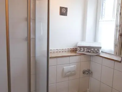Duschbad in der Ferienwohnung Bi Elschen in Nebel auf Amrum