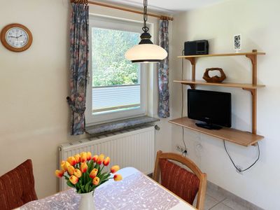 Essbereich in der Ferienwohnung Üüs Aran 4 in Süddorf auf Amrum