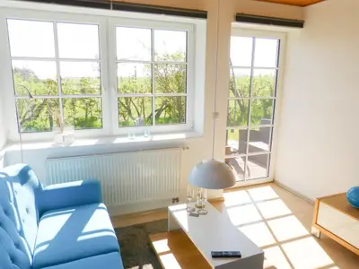 Gartenblick aus der Ferienwohnung At Nuurdlacht in Nebel auf Amrum