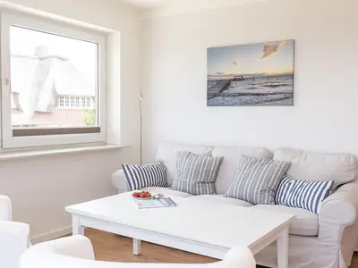 Wohnzimmer in der Ferienwohnung "Himmel"