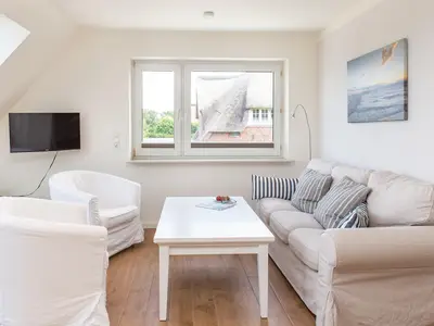 Wohnzimmer in der Ferienwohnung "Himmel"