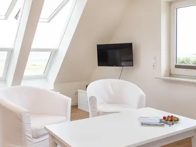 Wohnzimmer in der Ferienwohnung "Himmel"