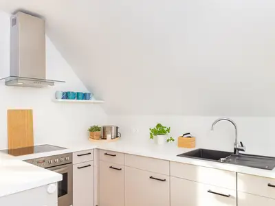 Küche in der Ferienwohnung 54 Nord in Nebel auf Amrum