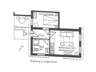 Ferienwohnung für 2 Personen (21 m²) in Nebel 9/9