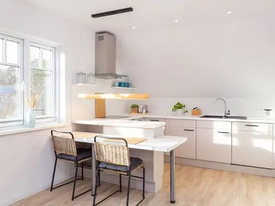 Küche in der Ferienwohnung 54 Nord in Nebel auf Amrum