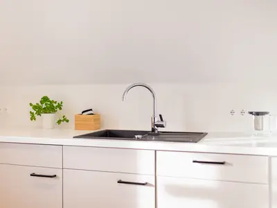 Küche in der Ferienwohnung 54 Nord in Nebel auf Amrum