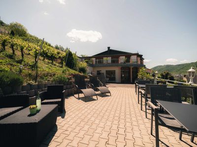 Weingut Zecherhof in Neef: Terrasse &amp; Weinschänke