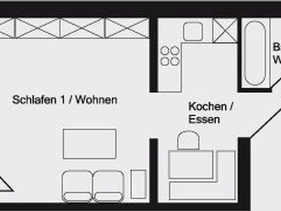 Ferienwohnung Grunfriss